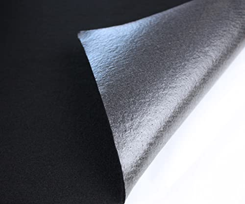 Feltro adesivo morbido al metro, 3 mm di spessore (nero, 500 x 150 cm)