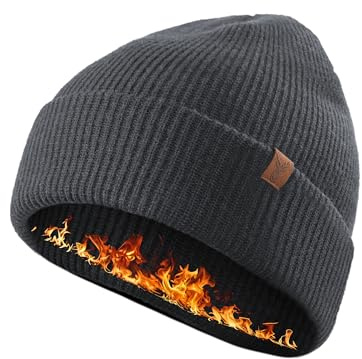 TRENDOUX Gorro Elástico Invierno Mujer, Borde Ajustable para Mejor Ajuste