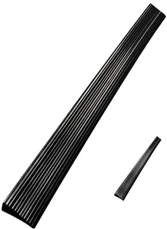 Threshold Ramps for Doorways,100x5.5cm Tall Rubber Threshold Ramp Black | Self Adhesive Non-Slip Wheelchair Ramp, Stairs Tape Threshold Ramps for Doorways Driveways Bathroom Smooth Tile Steps