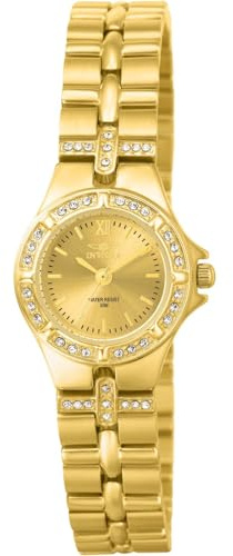 Invicta Women's 0134 Wildflower Collection 18k Gold-Plated Crystal Accented Watch