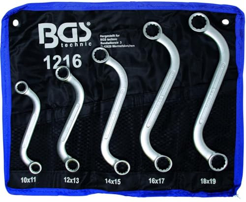 Llaves Estrella Acodadas) forma S – Surtido de 5 llaves