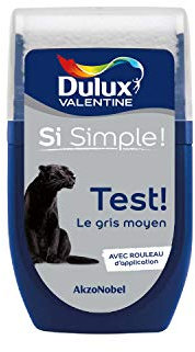 Dulux Valentine Peinture Si Simple - Testeur Couleur le Gris Moyen 30 ml