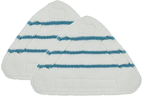Tumnea Dampfbesen Ersatzbezug Dampfmop Ersatzpad Mopp Dreieck Waschbar Tuch Dampfreiniger Mikrofaser Mop Kopf Pad Dampfbesen Zubehör - 2 Stück