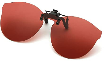 Long Keeper Clip occhiali da sole Polarizzati per Donna Uomo, Ultraleggero Clip per Occhiali, Lenti da sole Clip on Flip up Anti UV400 Unisex