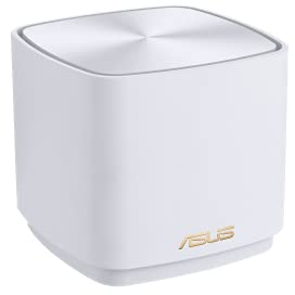 ASUS ZenWiFi XD4 Plus Blanc - Système Wi-FI 6 AX Mesh, Double Bande (2,4 GHz / 5GHz), 1800 Mbit/s, 400m2, AiProtection avec TrendMicro à Vie, Ports WAN/LAN