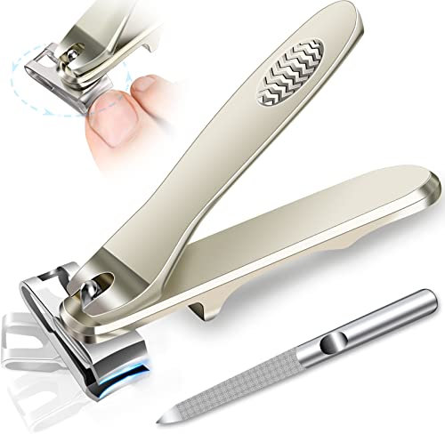 Nagelknipser Fußnägel Nagelzwicker Groß für Senioren mit Langer Griff, Premium Edelstahl Nail clipper Fußnagelzange für Männer Frauen
