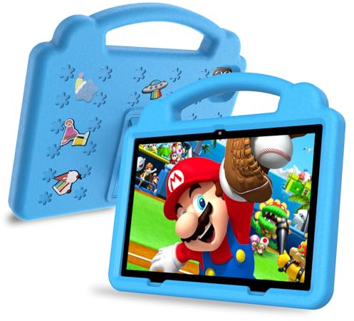 Kids Tablet 10 Inch, 3GB RAM 64GB Storage,Android Tablet for Kids with Time Limits, Age Filters, and More with Parental Controls,Google Playstore YouTube Netflix for Boys Girls(Blue)
