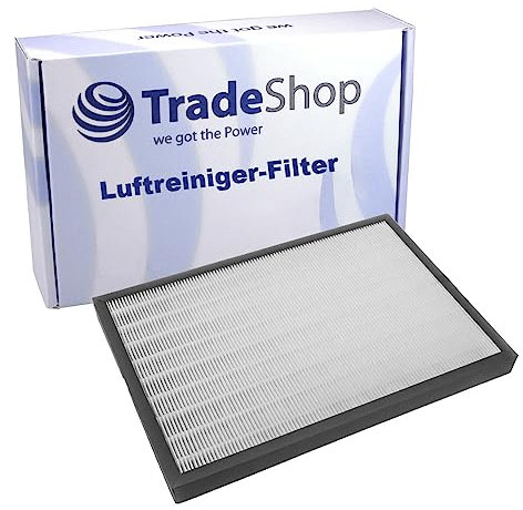 Trade-Shop Filtre purificateur d'air 2 en 1 (filtre HEPA + filtre à charbon actif) compatible avec les laveurs d'air DeLonghi AC 230 remplace ACF-2, 5513710021