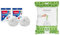 Vileda Turbo Spin Mop Refill, Pack of 2 Turbo Mop Head Replacements, Fits all Turbo Mops & Brabantia Bin Liners, Size G, 23-30 L - 40 Bags,White,375668