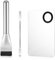 Mabor 3Pcs Make up Spatula Set, Makeup Mixing Palette Tray & Foundation Spatula & Brush, Make up Accessories Set for Women Girl Korean Makeup Facial Cosmetic Nail Art Tool