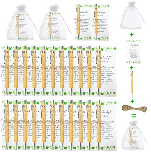 Coco Berming Lot de 24 Stylos à Bille Motivation, Stylo Merci pour Tout avec Cartes de Vœux pour Enseignants, Collègues, Élèves, Utilisé comme cadeaux de Remerciement Inspirants (24)