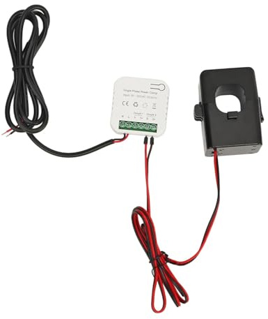 JIMIGGAO Strumento Compatibile con Contatore energetico Intelligente WiFi, monitoraggio bidirezionale, monitoraggio in Tempo Reale, monitoraggio remoto con App, Compatibile con Google Home