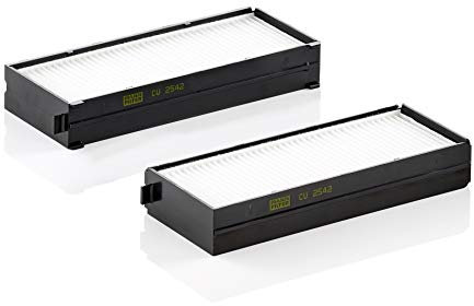 MANN-FILTER CU 2542-2 Innenraumfilter/Kabinenluftfilter (2er Set) - für Pkw + Transporter