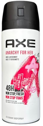 3 x vardera 150 ml Axe deodorantspray Anarchy For Her/för kvinnan/begränsad utgåva/deodorant/kroppsspray
