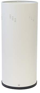 kela Paragüero blanco, soporte para paraguas de acero inoxidable con bandeja recogegotas, altura 50 cm, SWING