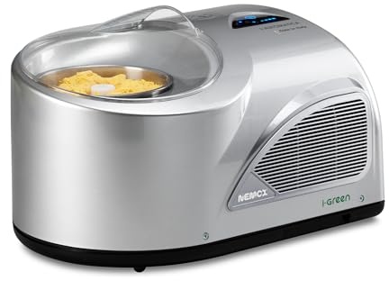 NEMOX-GELATO NXT1 L'AUTOMATICA i-Green - ARGENT - jusqu'à 1KG de glaces, yaourts glacés, sorbets, granités en 15-20 minutes