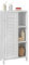 SoBuy Badezimmerschrank Hochschrank – schmaler Badschrank mit Lamellentür, Kommode für kleines Bäder, feuchtigkeitsbeständiges Badmöbel aus Holz, Weiß, 48 x 96 x 24cm, BZR39-W