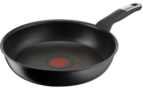 Lagostina Intensive Pro, Padella Antiaderente 28 cm, Rivestimento Titanio Antigraffio, Cottura Rapida e Uniforme, Tecnologia Thermo-Signal, Adatta a Tutte le Fonti di Calore Inclusa Induzione
