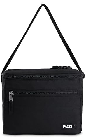 PackIt Freezable Essential Lunch Cooler, Black