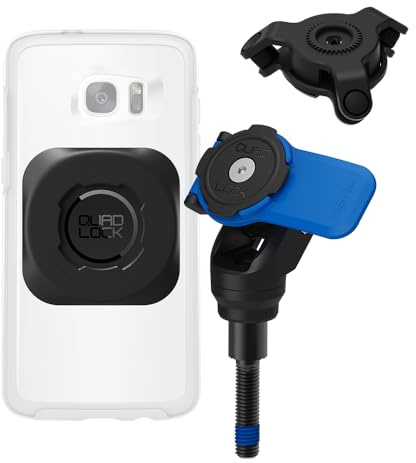 Quad Lock Kit di montaggio per telefono con morsetto per manubrio moto, con smorzatore di vibrazioni e adattatore universale MAG