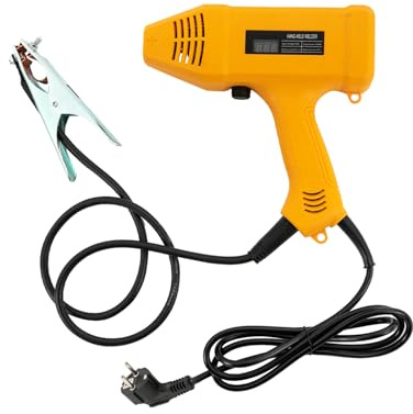 Handsvetsmaskin, 3 000 W, 220 V, bärbar svetsmaskin, bärbar digital svetspistol, svetsmaskin, lämplig för maskintillverkning, plåtbearbetning, bilreparation etc. (orange)