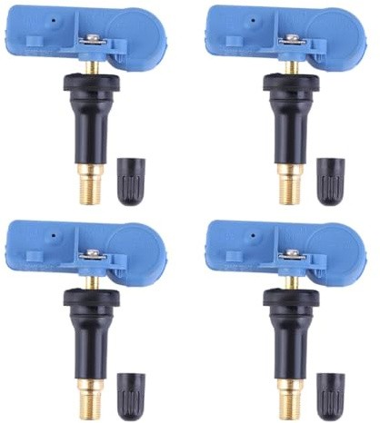 ACOLY Sensor De Presión De Neumáticos Para Coche, 4 Unidades, 13581561, Compatible Con El Sistema De Control De Presión De Neumáticos Vauxhall Adam.