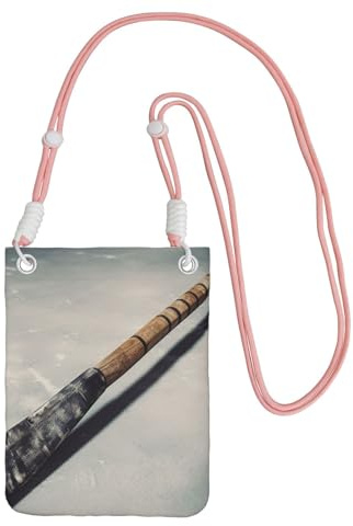 FHEBNDS Bolsos cruzados de palo de hockey para mujer, bolso pequeño de viaje para teléfono celular, monederos para hombre, color rosa