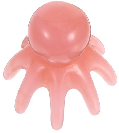 GLEAVI Octopus Scalp Massager Comb with 8 Legs, Pink Handheld Shampoo Brush and Scalp Massage Tool for Hair Growth, Relaxation and Stress Relief, Shower and Self-Massage for Women