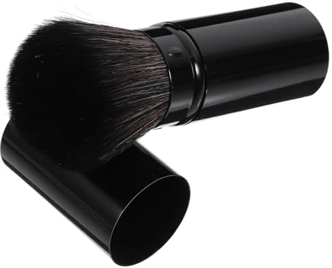 DIYEAH Brocha para Polvos Sueltos Retráctil Grande, Pincel Portátil para Rubor Cerdas Suaves, Herramienta de Maquillaje Compacta para Uso en Viaje y Retoques Faciales