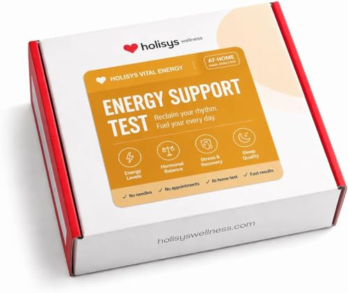 Food Sensitivity Test Kit – Energy, Hormonal & Vitality Balance – At-Home Hair-Based Analysis – Supports Fatigue, Low Energy & Daily Performance – Personalised Wellness Report – Holisys Vital Energy