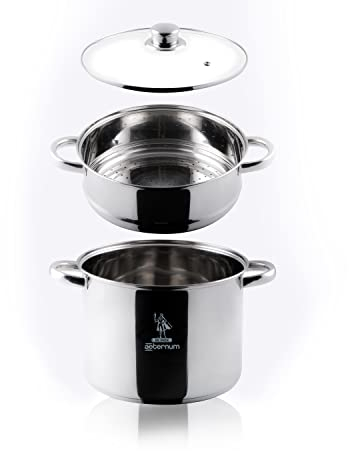 Aeternum Divina Vaporiera, Acciaio, Adatto all'Induzione, Diametro 22 cm