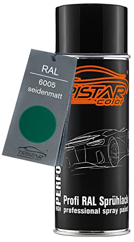 TRISTARcolor RAL 6005 Moosgrün Bombe de peinture 400 ml mat satiné séchage rapide