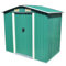 vidaXL Caseta de Almacenaje de Jardín Metal Verde 204x132x186 cm Cobertizo