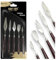 KRAFT GEEK 5 Piece Palette Knife Set. Stainless Steel Palette Knives for Arts and Crafts. Mixing Scraper and Knives for Acrylic Art and Baking.
