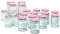 Trendi Glass Jam Jars | Set of 24 | Wide Mouth 280ml Glass Preserve Pots | Screw Top Lids | Airtight Pickle Jars | Ideal for Pickles, Chutney, Marmlade Fruits, Oats & Jams (24)