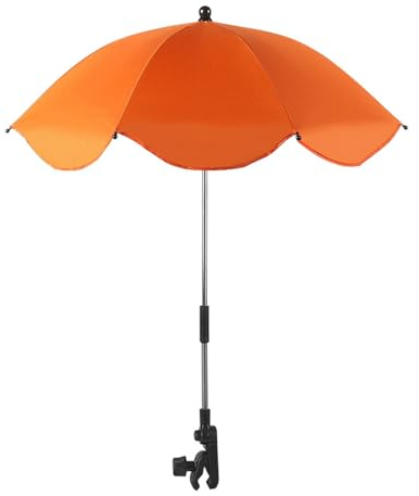 Quzente Kinderwagen mit Sonnenschirm und Tragbarem UV-Schutz für Fahrrad, Rollstuhl und Strandkorb