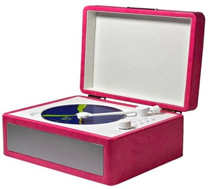 Lecteur de Disque en Vinyle avec des Haut-parleurs, Lecteur CD Player Un Plateau Multifonctionnel Type de Cassette BT Record Player Turtntables High Fidelity Sound Quality Drive