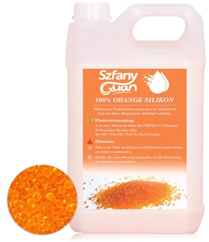 Silica Gel Trockenmittel 1kg wiederverwendbar mit Farbindikator für Lagerung von Elektronik Werkzeug 3D-Druck Filament gegen Feuchtigkeit Schimmel Rost