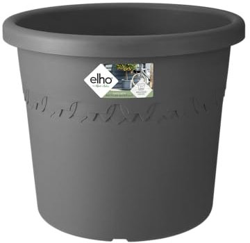 Elho Algarve Cilindro 35 - Flowerpot - Anthracite - Outdoor - Ø 34.5 x H 29 cm
