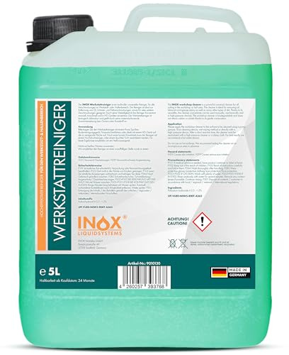 INOX® WS Werkstattreiniger Konzentrat, 5L - Bodenreiniger Industriereiniger, für Hochdruckreiniger geeignet