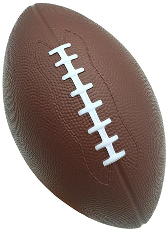 LMC Products Brown Foam Football for Kids - 9 ½ inch Foam Football, Soft Kids Ball