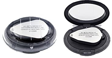 VOANZO 40 x metallupplysta smyckesögla förstoringsglas med LED-ljus vikbara juvelerare lupp för valutadetektering av juvelerare identifierande typ