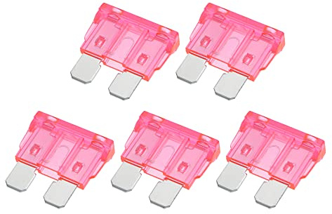 A ABSOPRO 5pz Lama Stile Fusibili 4A Lama Stile Fusibili per Auto Barca Rosa