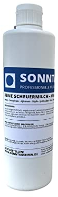 sonntagseifen feine Scheuermilch, Kraftreiniger, 500 ml, biologisch abbaubar nach OECD, für Küche und Bad geeignet