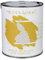 NICOLA VERNICI Peinture acrylique à base d'eau, convient pour l'intérieur et l'extérieur, fabriquée en Italie, jaune satiné, 1 litre