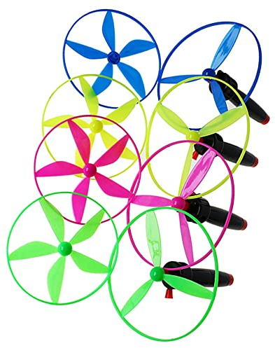 4 Pcs Flying Saucer Toy Propeller Flying Saucer Portable Flying Boomerang Spinner Age 3+ for Children Party Outdoor and Indoor Games (Random Colors)