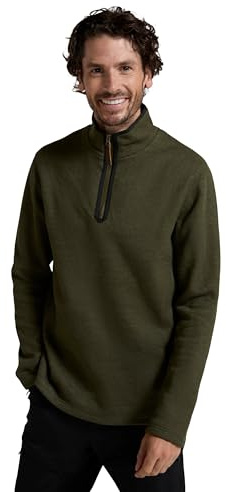 Mountain Warehouse Beta Mens Zip Neck Top Dark Khaki XL