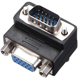 XYWHPGV DB15 VGA Gender Changer 15 pin femmina a maschio 3 file ad angolo retto Mini Gender Changer Connettore adattatore accoppiatore per applicazioni seriali (c23a5 eb1e9 3b756 42a67 8ccda 958ec