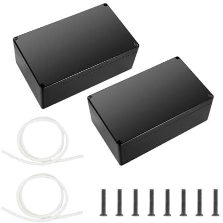 DBALL 2 Pièces Boitier Electrique en Plastique Boite de Derivation 158 x 90 x 60 mm Boîtier de Projet Exterieur Etanche pour Bricolage ÉLectroniques Organisation du Câble