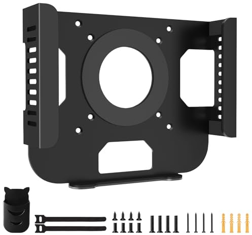 Metal Mount for Mac mini M1 M2，Monitor VESA Mount or Under Desk Mount and Wall Mount for Mac mini 2011-2023 M1 M2,with Larger Anti-Slip Pads, with Pen Holder.